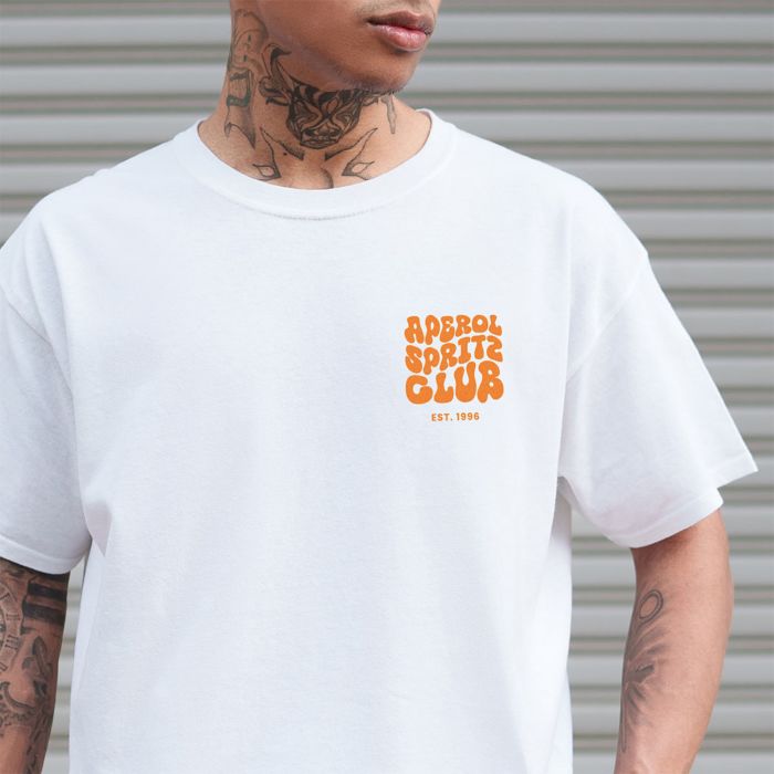 Personalised Aperol Spritz Club T-Shirt