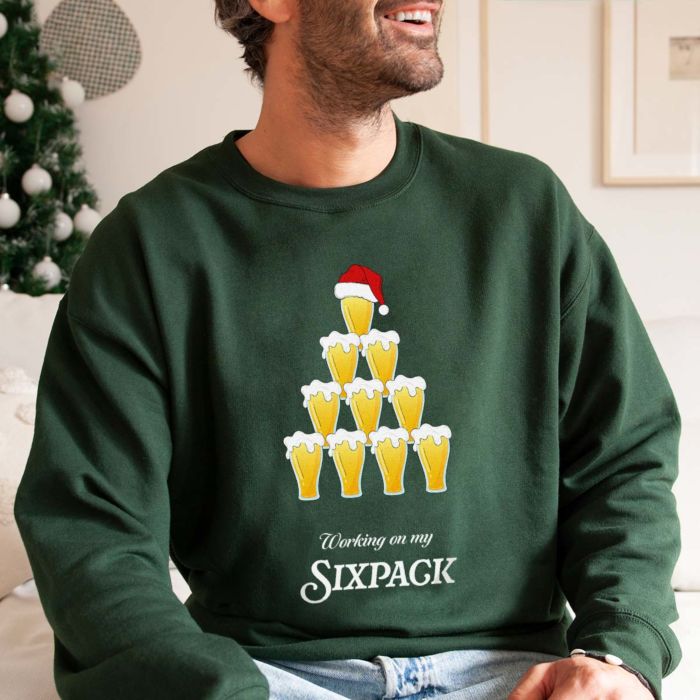 Personalised Beer Christmas Sweatshirt