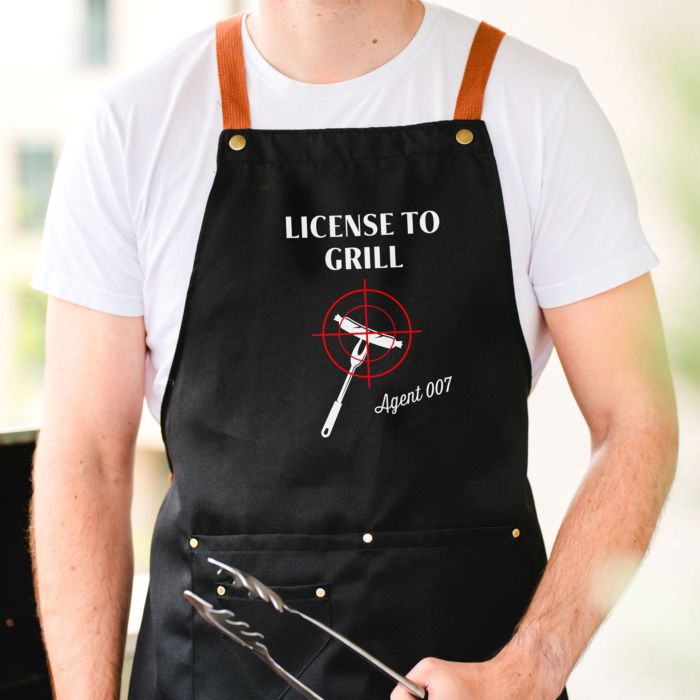 Personalised BBQ Apron with Text