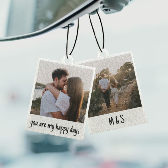 Personalised Polaroid Air Freshener - Set of 2
