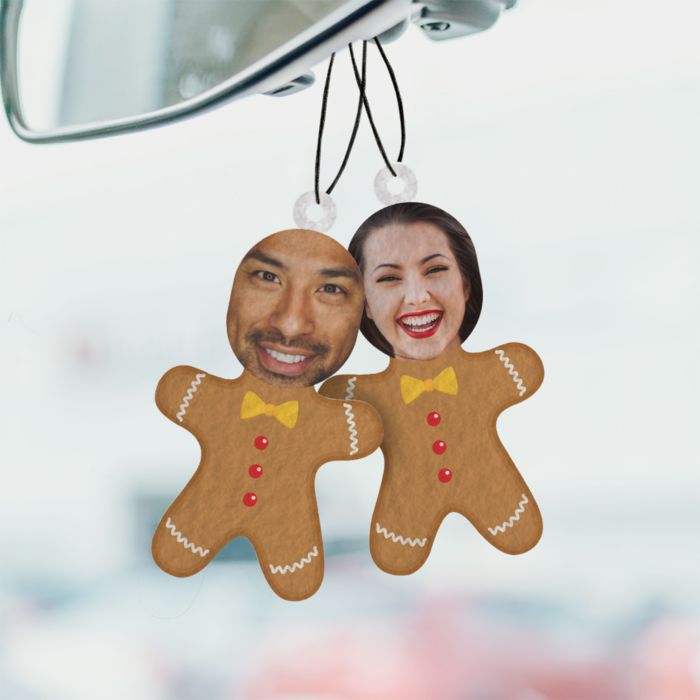Face Upload Gingerbread Man Air Freshener
