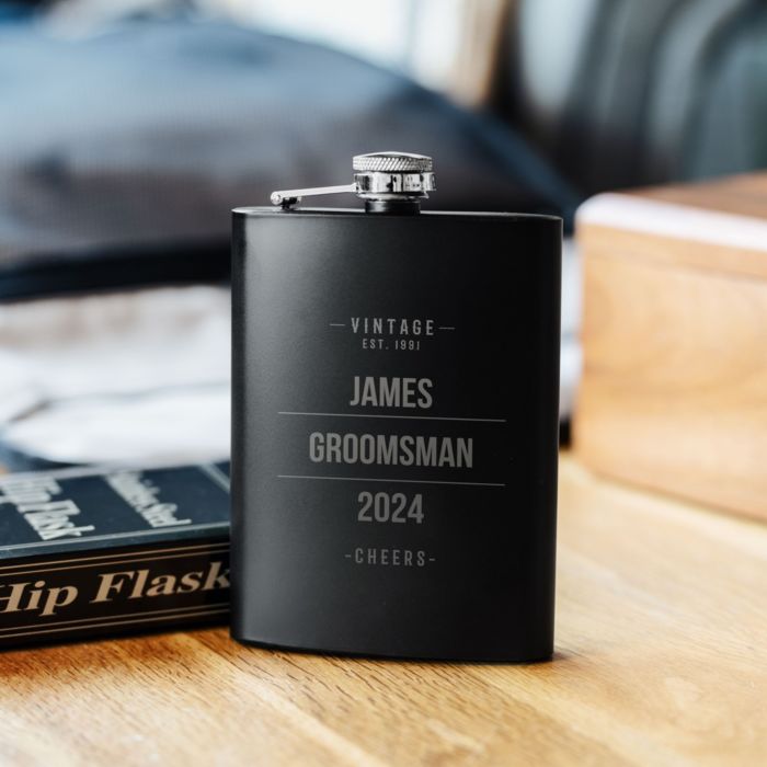 Personalised Vintage Hip Flask