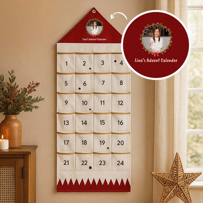 Personalised Advent Calendar with Photo and Text