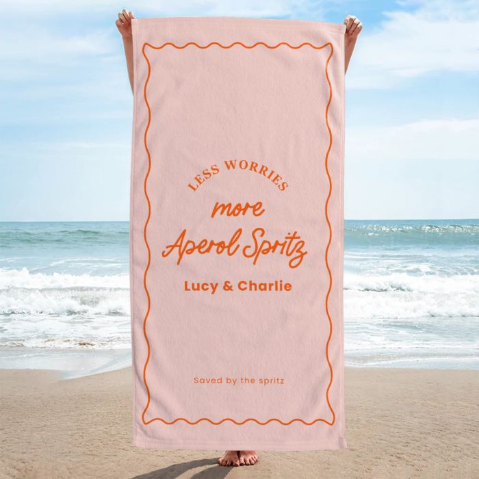 Personalised Coloured Towel