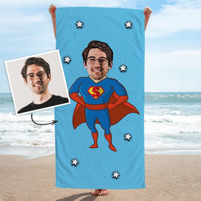 Personalised Superhero Towel