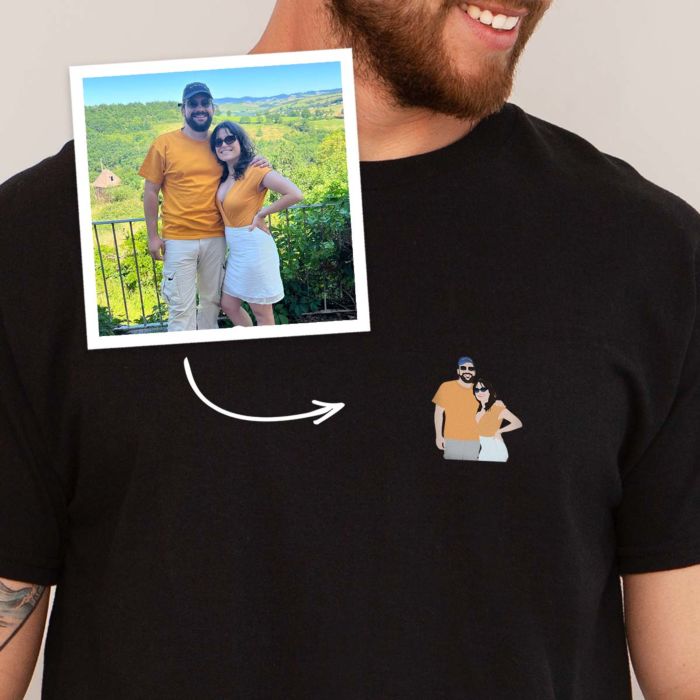 Personalised T-Shirt with Small Illustration