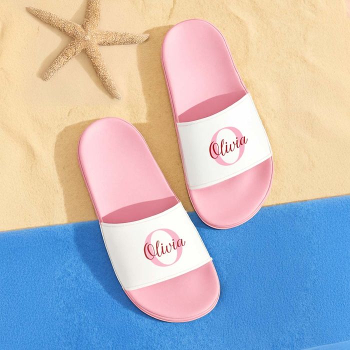 Personalised Sliders with Monogram