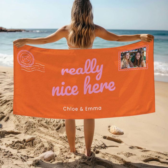 Personalised Postcard Towel