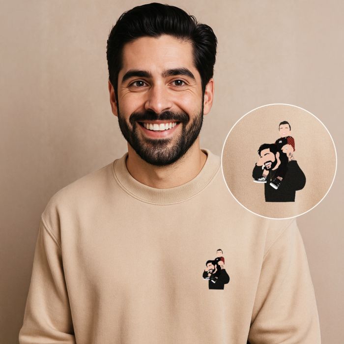 Personalised Sweatshirt with Small Illustration