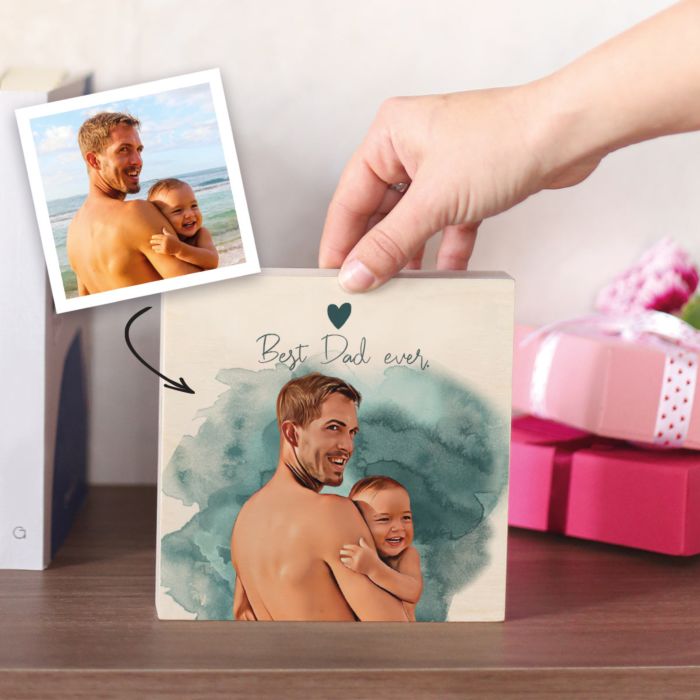 Personalised Cartoon Wooden Block