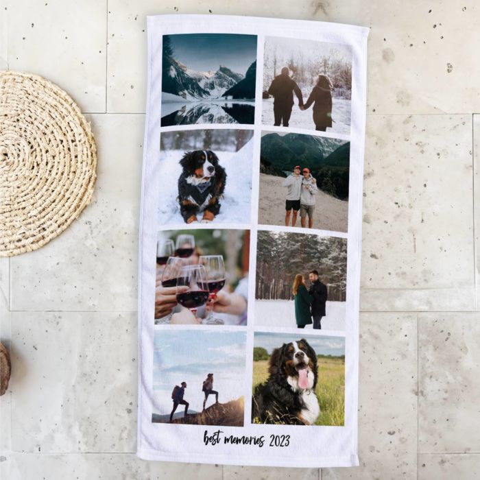 Personalised Photo Mosaic Towel