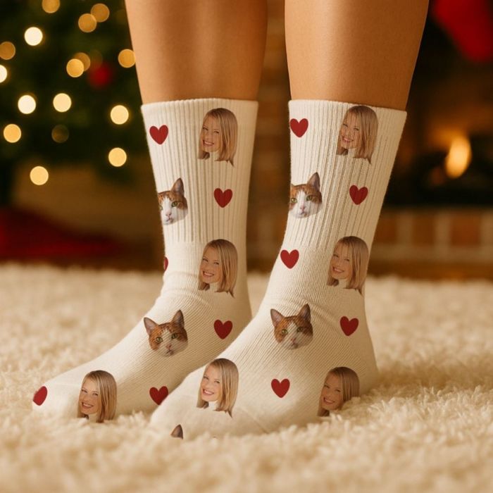 Personalised Socks with Pet and Face